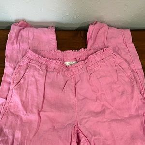 Pink Linen Charter Club Pants